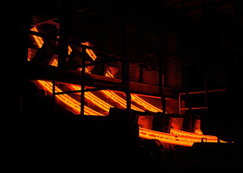 commercial corporate industrial photography steel being made in a steel mill